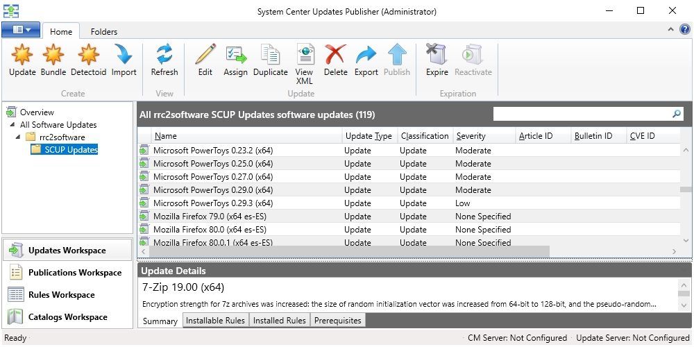 rrc2software-scup-updates